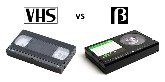 Два главных формата видеокассет: VHS и Betamax