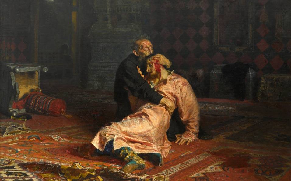 И. Репин. Иван Грозный и сын его Иван 16 ноября 1581 года (1883-1885)
